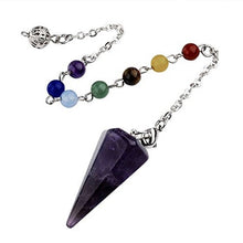 Load image into Gallery viewer, Aura treatment crystal pendant (blue or pink main stone)