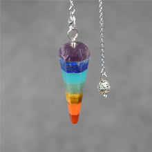 Load image into Gallery viewer, Healing crystal hexagon pendant