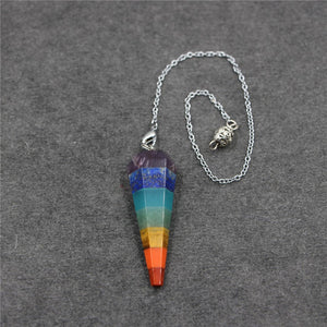 Healing crystal hexagon pendant