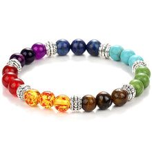 Load image into Gallery viewer, Natural stone Chakra bracelet