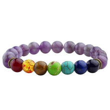 Load image into Gallery viewer, Natural stone Chakra bracelet