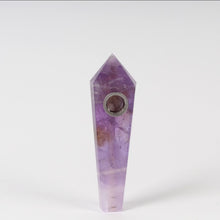 Load image into Gallery viewer, Natural quartz crystal smoking pipe