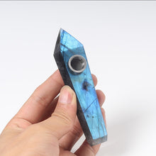 Load image into Gallery viewer, Natural quartz crystal smoking pipe