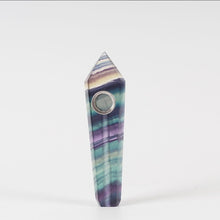 Load image into Gallery viewer, Natural quartz crystal smoking pipe