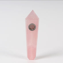 Load image into Gallery viewer, Natural quartz crystal smoking pipe