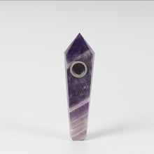 Load image into Gallery viewer, Natural quartz crystal smoking pipe