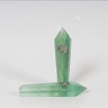 Load image into Gallery viewer, Natural quartz crystal smoking pipe