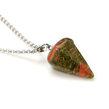 Load image into Gallery viewer, Natural quartz crystal energy healing gemstone pendant necklace