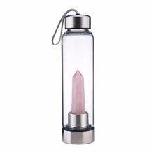 Load image into Gallery viewer, 500ml natural crystal water bottle (6 different crystals available)