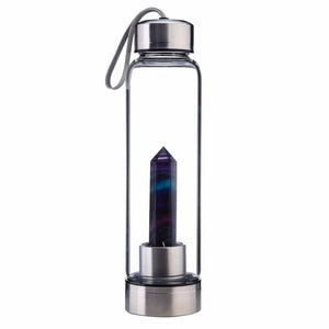 500ml natural crystal water bottle (6 different crystals available)