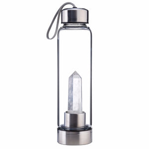 500ml natural crystal water bottle (6 different crystals available)