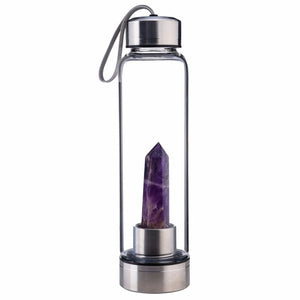 500ml natural crystal water bottle (6 different crystals available)