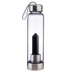 500ml natural crystal water bottle (6 different crystals available)